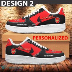 Custom Name Arsenal Teams Air Force 1 Shoes Design Gift AF1 Sneaker For Fans - Arsenal Air Force 1 Sneaker Personalized Style 2