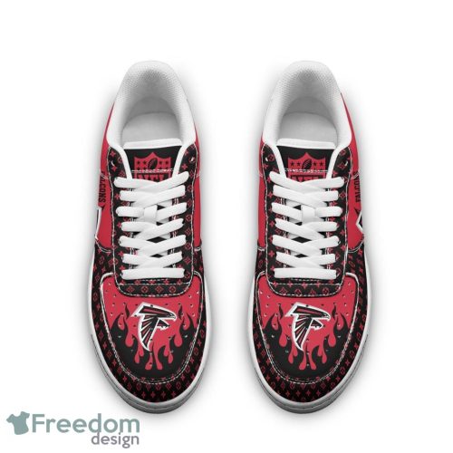 Custom Name Atlanta Falcons Drip Sneakers Air Force Shoes For Fans Custom Name Product Photo 3