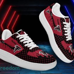 Custom Name Atlanta Falcons Drip Sneakers Air Force Shoes For Fans Custom Name