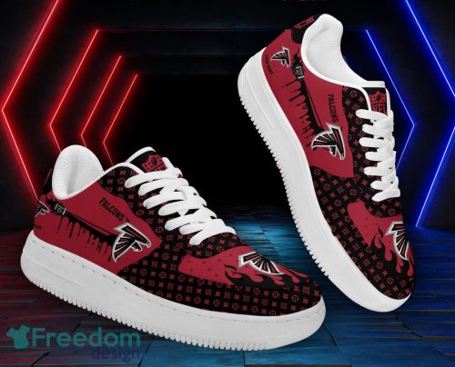 Custom Name Atlanta Falcons Drip Sneakers Air Force Shoes For Fans Custom Name Product Photo 1