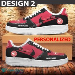 Custom Name Atlanta Hawks Teams Air Force 1 Shoes Design Gift AF1 Sneaker For Fans - Atlanta Hawks Air Force 1 Sneaker Personalized Style 2