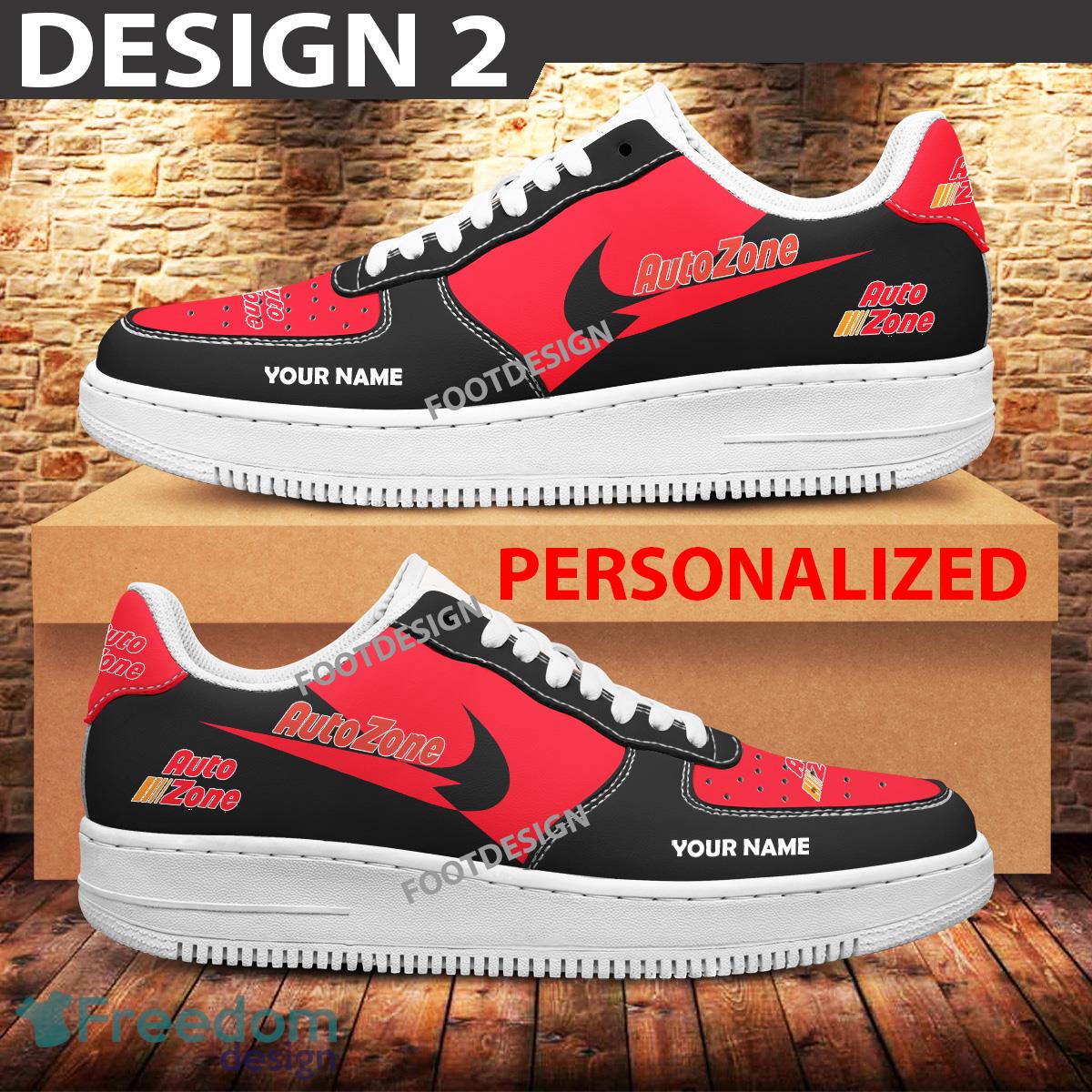 Custom Name Autozone Brand Air Force 1 Sneakers New Pattern For Fans Gift AF1 Shoes image Custom Name Autozone Brand Air Force 1 Sneakers New Pattern For Fans Gift AF1 Shoes - Brands Autozone Air Force 1 Sneakers Custom Name Photo 2