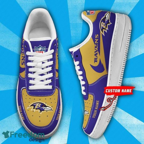 Custom Name Baltimore Ravens Custom Name Air Force Shoes Limited For Men And Women Sport Shoes Product Photo 1