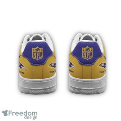 Custom Name Baltimore Ravens Drip Sneakers Air Force Shoes For Fans Custom Name Product Photo 4