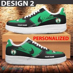 Custom Name Boston Celtics Teams Air Force 1 Shoes Design Gift AF1 Sneaker For Fans - Boston Celtics Air Force 1 Sneaker Personalized Style 2