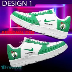 Custom Name Boston Celtics Teams Air Force 1 Shoes Design Gift AF1 Sneaker For Fans Custom Name Boston Celtics Teams Air Force 1 Shoes Design Gift AF1 Sneaker For Fans