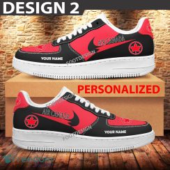 Custom Name Brand Air Canada Brand Air Force 1 Sneakers New Pattern For Fans Gift AF1 Shoes - Brands Air Canada Air Force 1 Sneakers Custom Name Photo 2