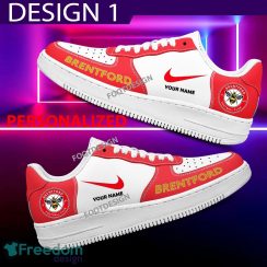 Custom Name Brentford Teams Air Force 1 Shoes Design Gift AF1 Sneaker For Fans Custom Name Brentford Teams Air Force 1 Shoes Design Gift AF1 Sneaker For Fans