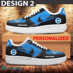 Custom Name Brighton & Hove Albion Teams Air Force 1 Shoes Design Gift AF1 Sneaker For Fans - Brighton & Hove Albion Air Force 1 Sneaker Personalized Style 2