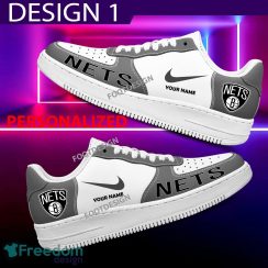 Custom Name Brooklyn Nets Teams Air Force 1 Shoes Design Gift AF1 Sneaker For Fans Custom Name Brooklyn Nets Teams Air Force 1 Shoes Design Gift AF1 Sneaker For Fans