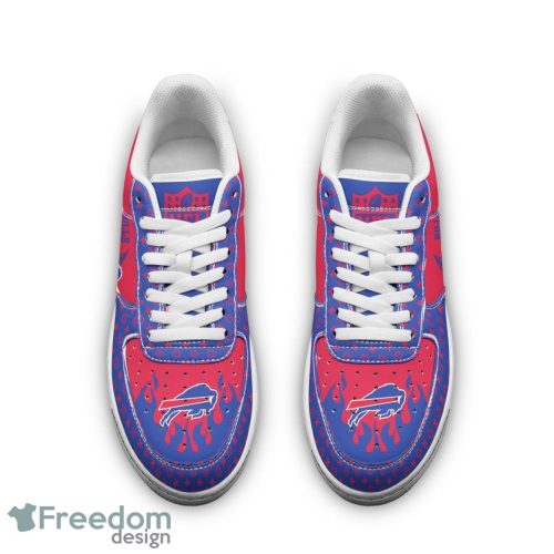 Custom Name Buffalo Bills Drip Sneakers Air Force Shoes For Fans Custom Name Product Photo 3