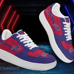 Custom Name Buffalo Bills Drip Sneakers Air Force Shoes For Fans Custom Name