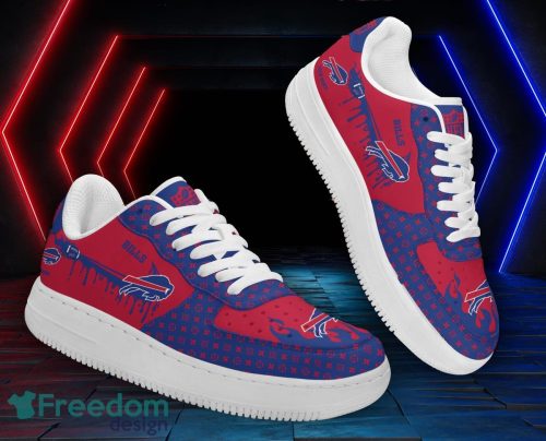 Custom Name Buffalo Bills Drip Sneakers Air Force Shoes For Fans Custom Name Product Photo 1