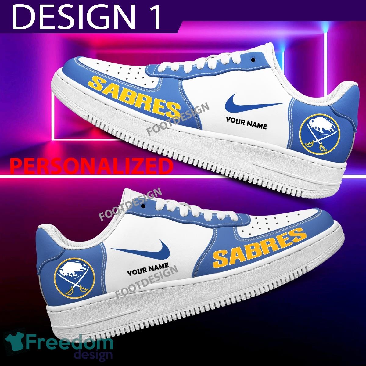 Custom Name Buffalo Sabres Teams Air Force 1 Shoes Design Gift AF1 Sneaker For Fans image Custom Name Buffalo Sabres Teams Air Force 1 Shoes Design Gift AF1 Sneaker For Fans - Buffalo Sabres Air Force 1 Sneaker Personalized Style 1