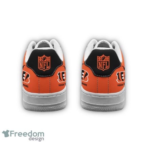 Custom Name Cincinnati Bengals Drip Sneakers Air Force Shoes For Fans Custom Name Product Photo 4