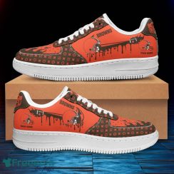 Custom Name Cleveland Browns Drip Sneakers Air Force Shoes For Fans Custom Name Product Photo 2