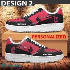 Custom Name Cleveland Guardians Teams Air Force 1 Shoes Design Gift AF1 Sneaker For Fans - Cleveland Guardians Air Force 1 Sneaker Personalized Style 2