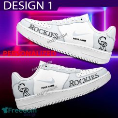 Custom Name Colorado Rockies Teams Air Force 1 Shoes Design Gift AF1 Sneaker For Fans