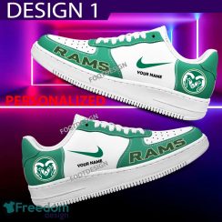 Custom Name Colorado State Rams Teams Air Force 1 Shoes Design Gift AF1 Sneaker For Fans