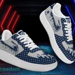 Custom Name Dallas Cowboys Drip Sneakers Air Force Shoes For Fans Custom Name