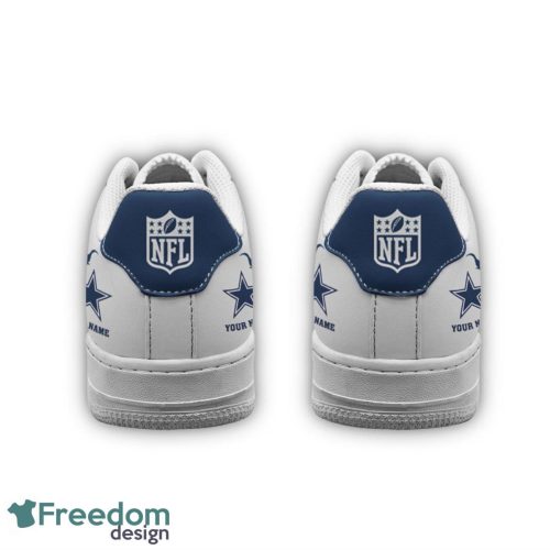 Custom Name Dallas Cowboys Drip Sneakers Air Force Shoes For Fans Custom Name Product Photo 4