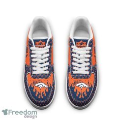 Custom Name Denver Broncos Drip Sneakers Air Force Shoes For Fans Custom Name Product Photo 3