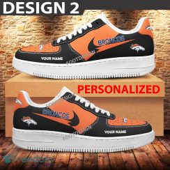 Custom Name Denver Broncos Teams Air Force 1 Shoes Design Gift AF1 Sneaker For Fans - Denver Broncos Air Force 1 Sneaker Personalized Style 2