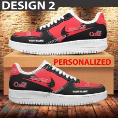 Custom Name Diet Coke Brand Air Force 1 Sneakers New Pattern For Fans Gift AF1 Shoes - Brands Diet Coke Air Force 1 Sneakers Custom Name Photo 2