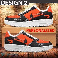 Custom Name DoorDash Brand Air Force 1 Sneakers New Pattern For Fans Gift AF1 Shoes - Brands DoorDash Air Force 1 Sneakers Custom Name Photo 2