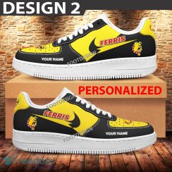 Custom Name Ferris State Bulldogs Teams Air Force 1 Shoes Design Gift AF1 Sneaker For Fans - Ferris State Bulldogs Air Force 1 Sneaker Personalized Style 2