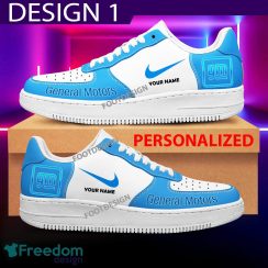 Custom Name General Motors Brand Air Force 1 Sneakers New Pattern For Fans Gift AF1 Shoes - Brands General Motors Air Force 1 Sneakers Custom Name Photo 1