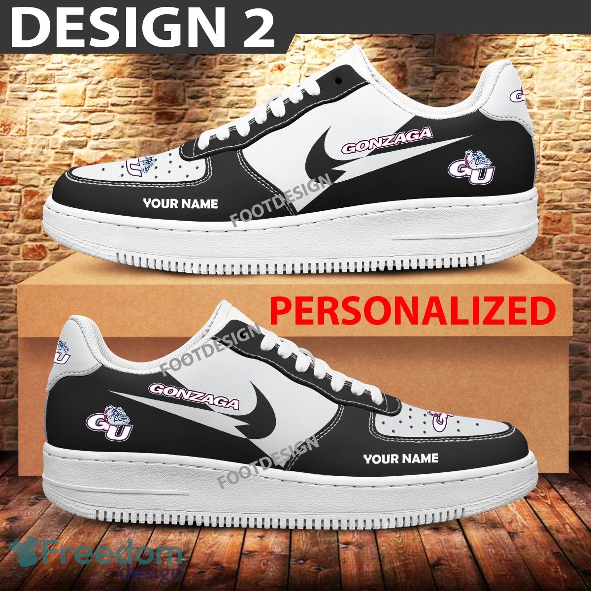 Custom Name Gonzaga Bulldogs Teams Air Force 1 Shoes Design Gift AF1 Sneaker For Fans image Custom Name Gonzaga Bulldogs Teams Air Force 1 Shoes Design Gift AF1 Sneaker For Fans - Gonzaga Bulldogs Air Force 1 Sneaker Personalized Style 2