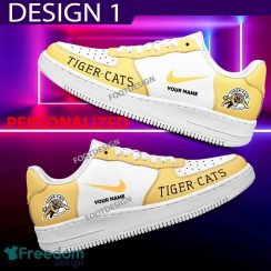Custom Name Hamilton Tiger Cats Teams Air Force 1 Shoes Design Gift AF1 Sneaker For Fans Custom Name Hamilton Tiger Cats Teams Air Force 1 Shoes Design Gift AF1 Sneaker For Fans