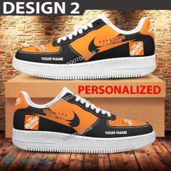 Custom Name Home Depot Brand Air Force 1 Sneakers New Pattern For Fans Gift AF1 Shoes - Brands Home Depot Air Force 1 Sneakers Custom Name Photo 2