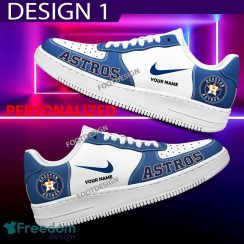 Custom Name Houston Astros Teams Air Force 1 Shoes Design Gift AF1 Sneaker For Fans Custom Name Houston Astros Teams Air Force 1 Shoes Design Gift AF1 Sneaker For Fans