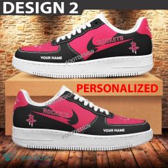 Custom Name Houston Rockets Teams Air Force 1 Shoes Design Gift AF1 Sneaker For Fans - Houston Rockets Air Force 1 Sneaker Personalized Style 2