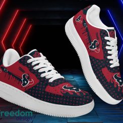 Custom Name Houston Texans Drip Sneakers Air Force Shoes For Fans Custom Name