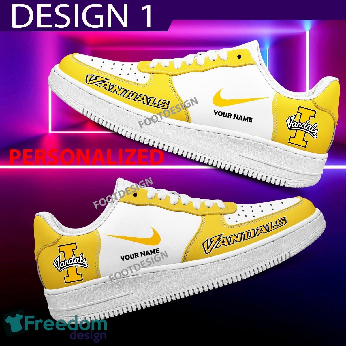 Custom Name Idaho Vandals Teams Air Force 1 Shoes Design Gift AF1 Sneaker For Fans image Custom Name Idaho Vandals Teams Air Force 1 Shoes Design Gift AF1 Sneaker For Fans - Idaho Vandals Air Force 1 Sneaker Personalized Style 1