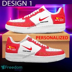 Custom Name In N Out Brand Air Force 1 Sneakers New Pattern For Fans Gift AF1 Shoes Custom Name In N Out Brand Air Force 1 Sneakers New Pattern For Fans Gift AF1 Shoes