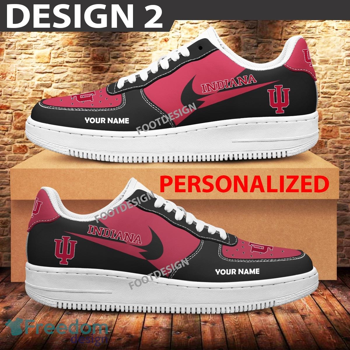 Custom Name Indiana Hoosiers Teams Air Force 1 Shoes Design Gift AF1 Sneaker For Fans image Custom Name Indiana Hoosiers Teams Air Force 1 Shoes Design Gift AF1 Sneaker For Fans - Indiana Hoosiers Air Force 1 Sneaker Personalized Style 2