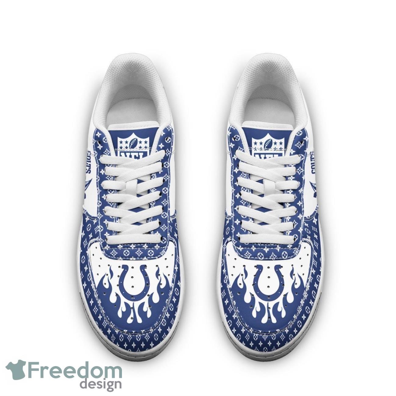 Custom Name Indianapolis Colts Drip Sneakers Air Force Shoes For Fans Custom Name image Custom Name Indianapolis Colts Drip Sneakers Air Force Shoes For Fans Custom Name Product Photo 3