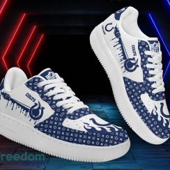 Custom Name Indianapolis Colts Drip Sneakers Air Force Shoes For Fans Custom Name