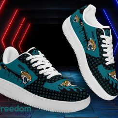 Custom Name Jacksonville Jaguars Drip Sneakers Air Force Shoes For Fans Custom Name