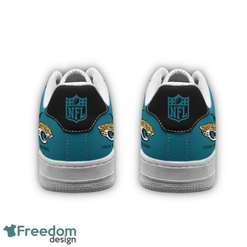 Custom Name Jacksonville Jaguars Drip Sneakers Air Force Shoes For Fans Custom Name Product Photo 4