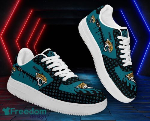 Custom Name Jacksonville Jaguars Drip Sneakers Air Force Shoes For Fans Custom Name Product Photo 1