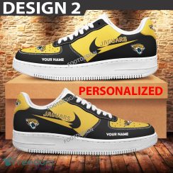 Custom Name Jacksonville Jaguars Teams Air Force 1 Shoes Design Gift AF1 Sneaker For Fans - Jacksonville Jaguars Air Force 1 Sneaker Personalized Style 2