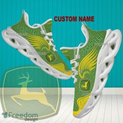 Custom Name John Deere Brand Logo New Wings Sports Shoes Ideas Gift Max Soul Sneaker - john deere Brand Logo New Wings Pattern Max Soul Shoes Custom Name Photo 1