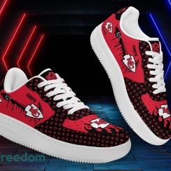 Custom Name Kansas City Chiefs Drip Sneakers Air Force Shoes For Fans Custom Name Product Photo 4