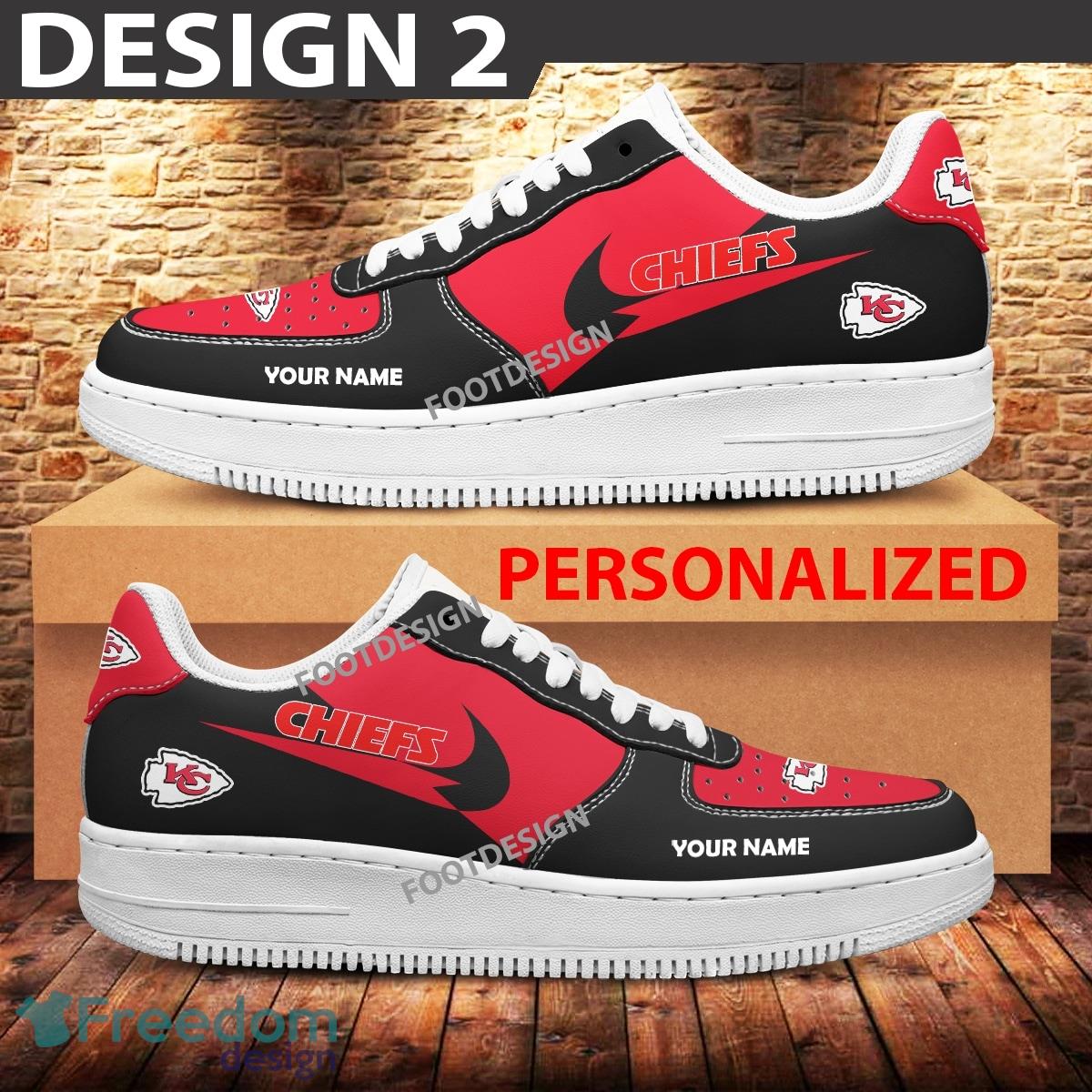 Custom Name Kansas City Chiefs Teams Air Force 1 Shoes Design Gift AF1 Sneaker For Fans image Custom Name Kansas City Chiefs Teams Air Force 1 Shoes Design Gift AF1 Sneaker For Fans - Kansas City Chiefs Air Force 1 Sneaker Personalized Style 2