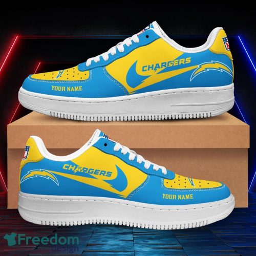 Custom Name Los Angeles Chargers Custom Name Air Force Shoes Limited For Men And Women Sport Shoes Product Photo 2